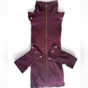 Veronica Beard Rich Purple Wool Dickey and Cuffs